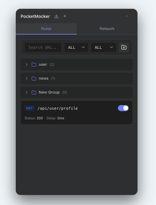 Expanded Main Control Panel